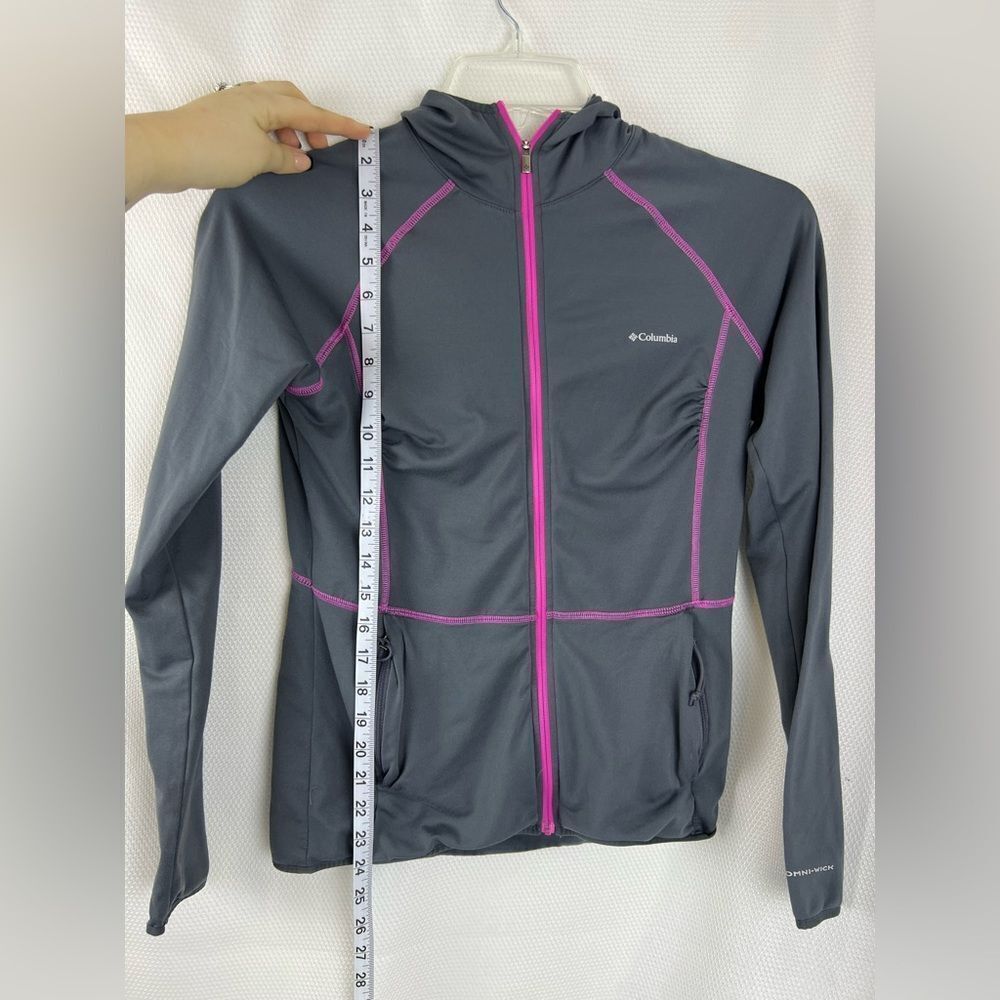 Columbia Womens Full Zip Hooded Long Sleeve Jacket Pockets Gray Size XSmall - Picture 6 of 11